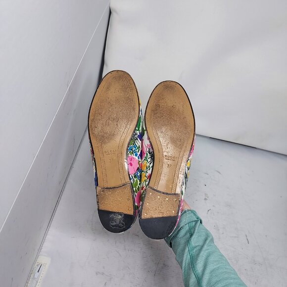 Gucci X KEN SCOTT Jordaan Floral White Horsebit Loafer Shoe - Picture 2 of 11